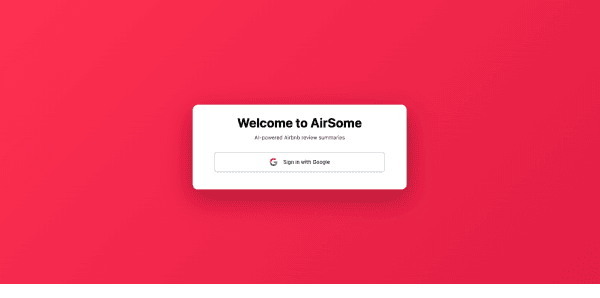 AirSome sign in page